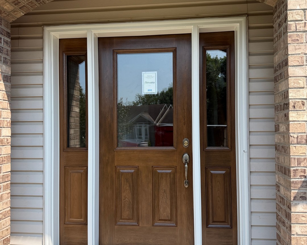 Completed ProVia entry door replacement on a home in Maple Grove, MN
