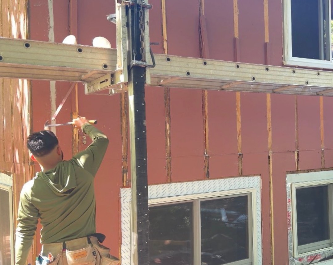 Siding replacement project in progress in Minnetonka, MN